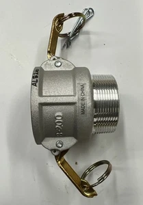 "Bloqueo de leva hembra 2"" X 2"" MIP accesorio de aluminio con manijas de latón bomba aguas residuales" - Imagen 1 de 7