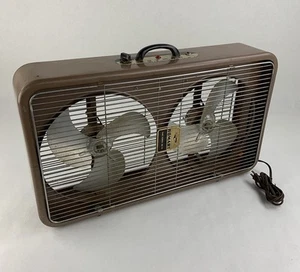 Homart Cooling Sears Roebuck 317 93137 Vintage Double Box Fan - Picture 1 of 8