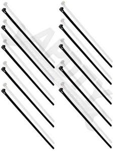 APDTY 94873 12 In. Reusable Black And White Wire Ties - Picture 1 of 1