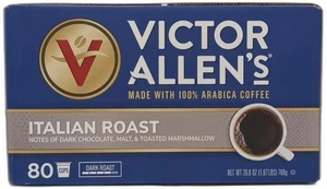 *2027-6-1* Café Victor Allen's tostado italiano, tostado oscuro, 80 unidades, individual - Imagen 1 de 5