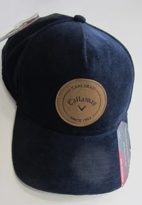 Callaway Carlsbad 1982 BrownPatch Corduroy navy Snap Back Golf Hat CapVisor90 - Picture 1 of 5