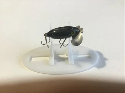 "Señuelo de pesca de agua Fred Arbogast negro Jitterbug 1,75"" de colección". Foto 1 de 4