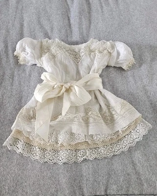  Ancienne Belle  ROBE pour Poupée Ancienne - Photo 1/4