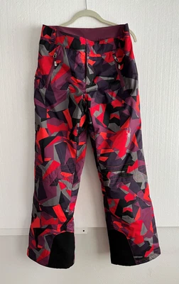 SPYDER женщин победитель Taylored снег лыж сноуборда брюки размер 10 красный камуфляж - Изображение 1 из 4