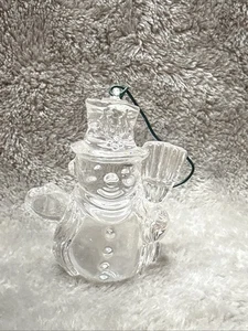 Marquis By Waterford Crystal Christmas Endearment 1st In Series Snowman Ornament - Picture 1 of 11