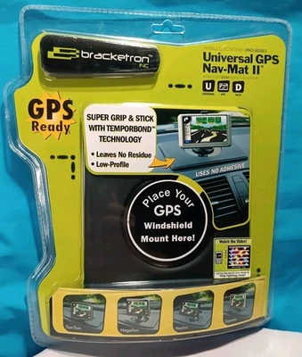Almohadilla antideslizante Bracketron para automóvil soporte antideslizante para teléfono celular GPS Foto 1 de 4