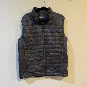 Patagonia Men's Nano Puff Vest Forge Gray Puffer XL - Picture 1 of 4