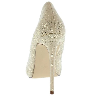 Zapatos de tacón alto punta puntiaguda 4-7/8 pulgadas Stiletto Nude EE. UU. 10 (158) Foto 1 de 4