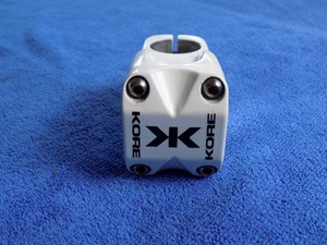 KORE B1B STEM 50MM  31.8MM BAR  0 DEG RISE 1-1/8 WHITE ALLOY USED EXCELLENT - Picture 1 of 7