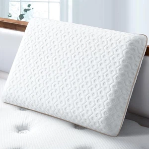BedStory Memory Foam Pillow, Cooling Gel, Medium Firmness, Washable Cover - Picture 1 of 6