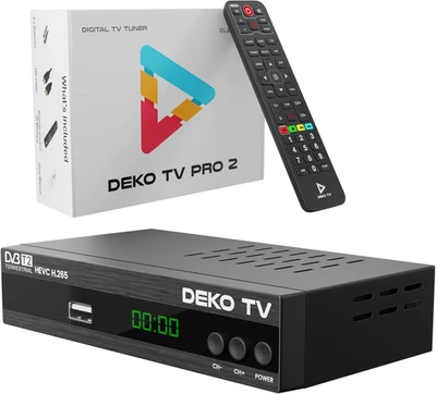 TV PRO2 - Decoder Digitale Terrestre 2025 DVB-T2 PVR HEVC - Main 10 Bit - USB Wi - Immagine 1 di 4