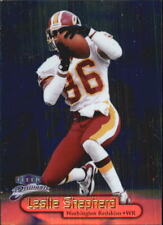 1998 Fleer Brilliants Blue Washington Redskins Football Card #88 Leslie Shepherd