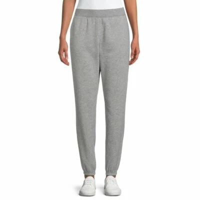 -TIME and TRU FLEECE WOMEN'S CINCH ELASTIC LEG SWEAT PANTS GRAY XXL - Image 1 of 4