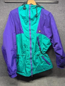 Chaqueta Parka De Colección Años 90 Woolrich Para Hombres X-Grande Deletrear Bloque de Color Cremallera Completa Con Capucha - Imagen 1 de 7