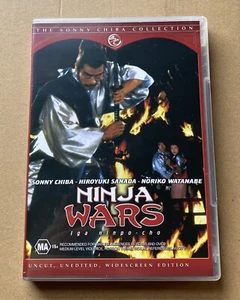 Ninja Wars DVD Sonny Chiba Movie Like New** Rare Rated MA15+ Region 4 & 2 AU - Picture 1 of 3