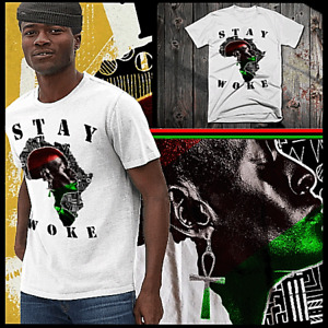 T-shirt réveillé mois de l'histoire noire mélanine africaine racines africaines t-shirt puissant nubien