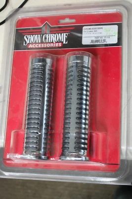 PUNHADURAS DE BORDA CROMADAS PARA MOTOCICLETAS COM BARRAS DE 1" X 5 1/2" E 1 1/8" X 5 1/2" - Imagem 1 de 4