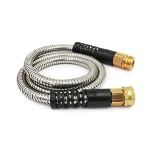 5 FT Metal Garden Lead-in Hose Drinking Safe RV Water Hose Durable Material - Picture 1 of 6