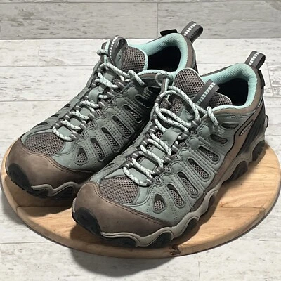 Oboz Hiking Shoes Boots Women's Sz 9.5 Tan / Sage green B-Dry Waterproof - Image 1 of 4