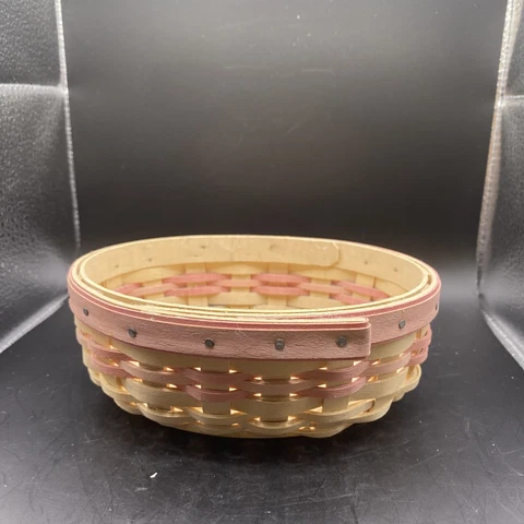 Vintage 2003 Longaberger Horizon Of Hope Pink  Basket American Cancer Society Cover