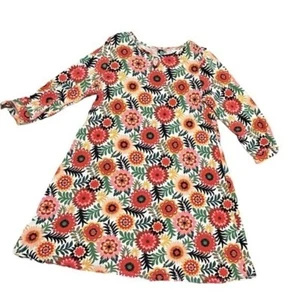 Crown & Ivy Girls Large Floral Easy Pullover Dress Easter soft all seasons - Picture 1 of 6