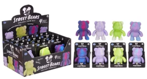 SENSORY SQUISHY SQUEEZY FIDGET 2-TONE STREET BEARS ONE PROVIDED ADHD ASD - Picture 1 of 3