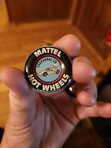 Mattel Hot Wheels Chaparral 2G Metal Button Badge w/ Tab, Vintage 1968, 1.5" - Picture 1 of 3