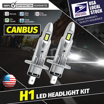 Set Of 4 MODIGT H1 LED Headlight Bulbs Kit CANbus For Audi A6 Quattro 1996-2008 - Image 1 of 4