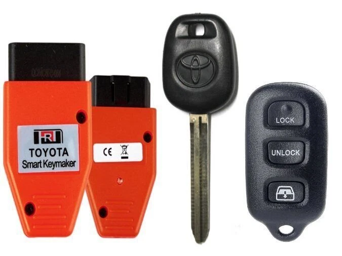 Toyota 4Runner 03-09 44D DOT Transponder Chip Key + HYQ12BBX Remote + SetUP Tool - Image 1 of 4