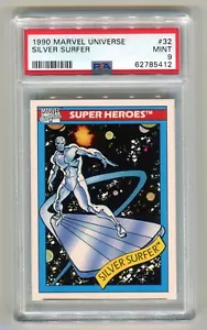 1990 Marvel Universe Silver Surfer PSA 9 Mint #32 - Picture 1 of 2