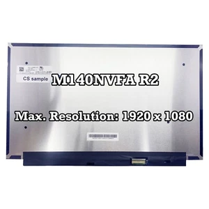 M140NVFA R2 FHD 1920×1080 IPS LCD Pantalla LED 14" Delgada Pantalla Panel Matriz Nuevo - Imagen 1 de 2