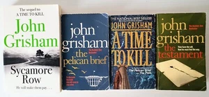 John Grisham 4 x Vintage Paperback Mystery Crime Thriller Fiction Book Bundle - Picture 1 of 9