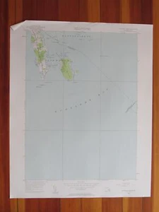 Mappa Topo Sconticut Neck Massachusetts 1958 originale d'epoca USGS - Foto 1 di 1