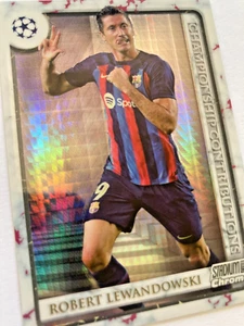 2023 Topps Chrome Stadium Club Robert Lewandowski 19/199 FC Barcelona CC-RLE - Picture 1 of 19