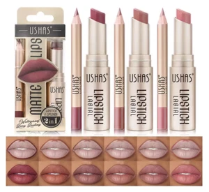 Matte Lippenstift Lip Liner Set Langanhaltend Wasserdicht Nicht Verschmieren Tönung Farbe Flecken - Bild 1 von 23