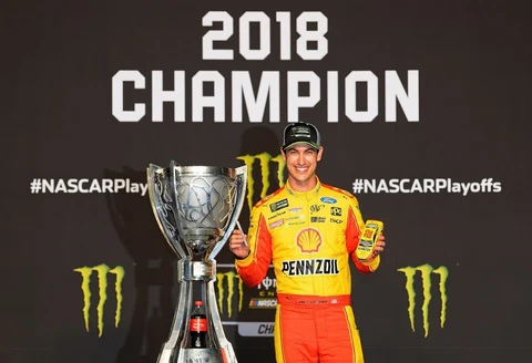 Joey Logano #22 Shell Penzoil NASCAR 2018 Champion 13x19 Gloss Photo Print 9C22 Cover
