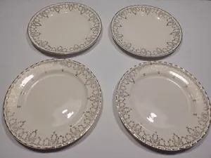 Vintage Crooksville China Thematic Lorraine 8" Bread / Salad Plate (4 Pcs.) - Picture 1 of 6