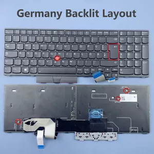 Germany Backlit Keyboard For Lenovo Thinkpad T15G GEN2/ P15 GEN2/P17 GEN2 Series - Picture 1 of 3