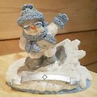 Snow Buddies Snowman Figurine Slick Snowboardin&#39; - Swanky Barn
