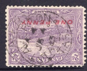 Tasmania STAVERTON pmk on 2d pictorial rated R+ (9*) by Hardinge - Bild 1 von 1