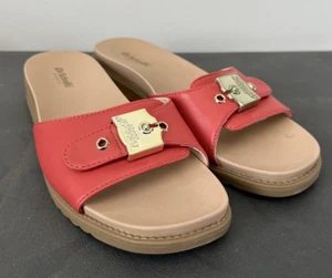 Dr. Scholl's Schuhe 9M Island Icon Damen-Sandalen einfarbiges Kunstleder-Pantoletten - Bild 1 von 6