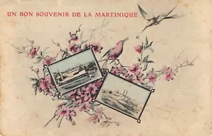AK MARTINIQUE: Un Souvenir de la Martinique, verschickt 1913, Mehransicht - Bild 1 von 2