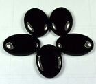 112.80 Cts. 100% Natural Black Onyx Oval Cabochon For Pendant, Ring