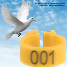 Yellow 100PCS/Bag 8MM 001-100 Numbered Plastic Letter Bird Leg Bands Sag
