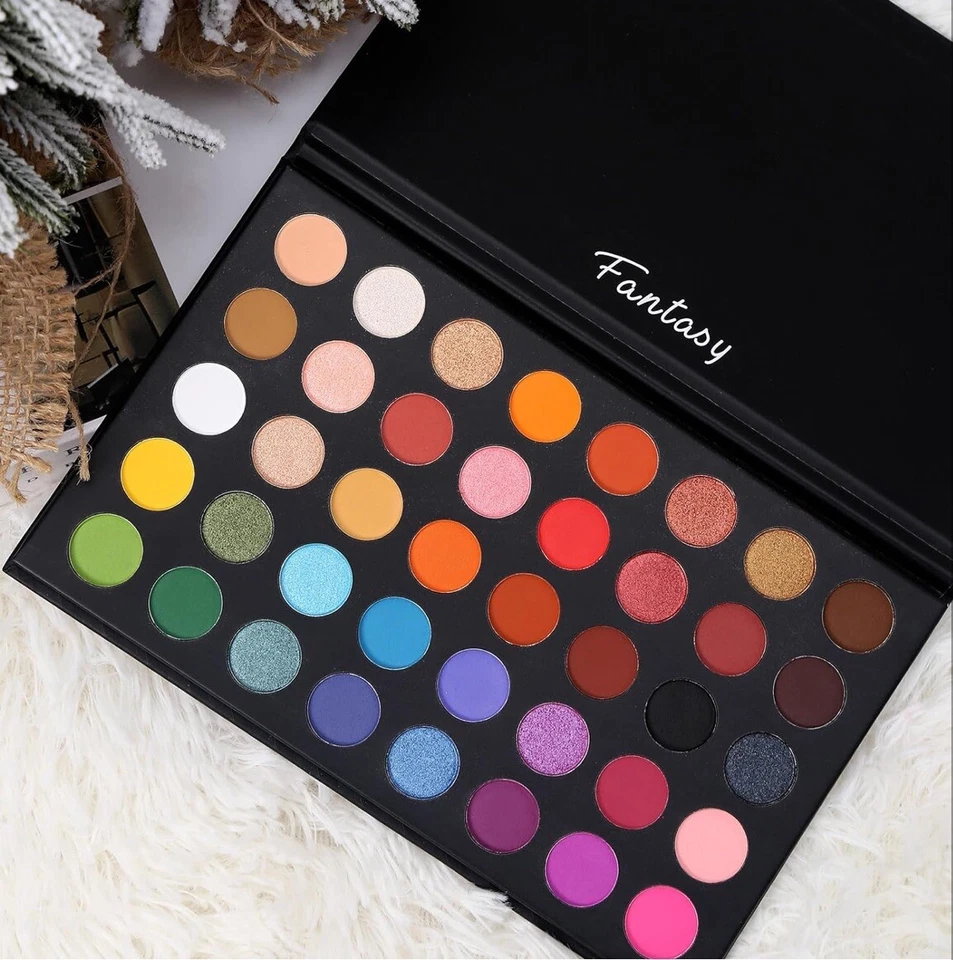 Highly Pigmented Eye Makeup Palette, Matte Shimmer Metallic Eyeshadow Pallet 40 - Image 1 of 4