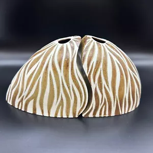 2 Stck. Handgefertigte Keramik Kunstkeramik Gefäß Vase Selten BODEN SIGNIERT NEU 115 $ - Bild 1 von 14
