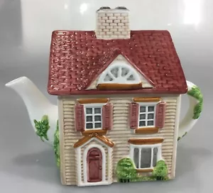 Johnson Bros Friendly Village Street House Teapot 4 Cup Series 1 Handpainted - Picture 1 of 6