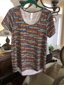 LuLaRoe Small Classic T Top Lularoe Pattern Multi Color NWT - Picture 1 of 4