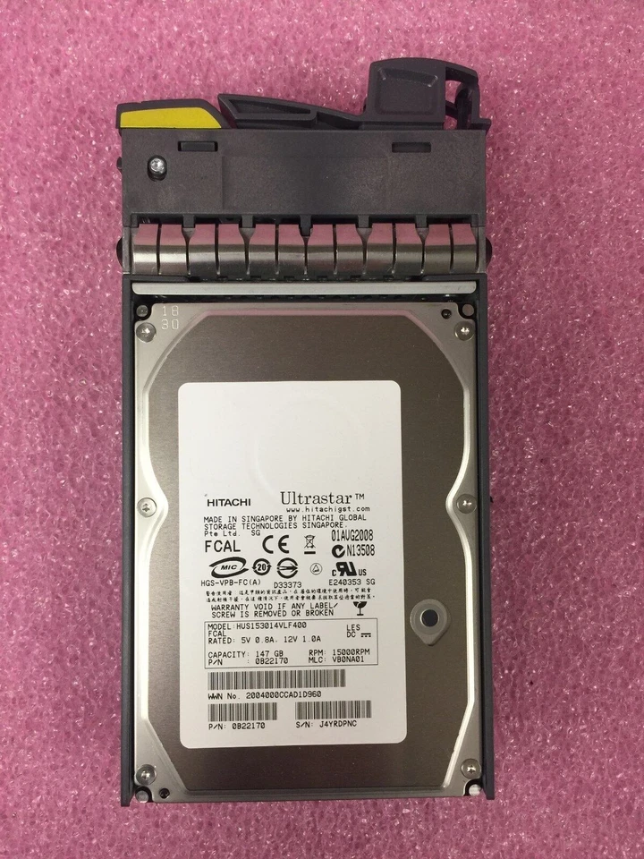 *TESTED* Netapp X278A-R5 Hitachi HUS153014VLF400 146GB / 15K W/ CADDY - Image 1 of 4