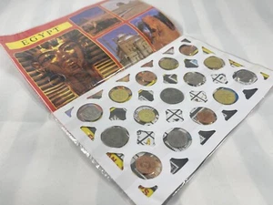 Egypt Coins Stamps Collector Edition Set Collection Booklet Cairo Egyptian - Picture 1 of 9